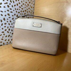 Kate Spade Cream and Tan Crossbody Bag